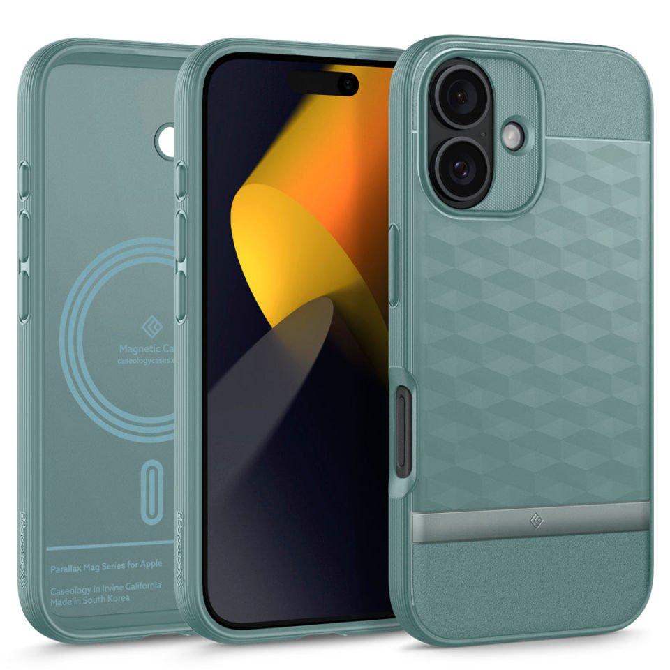Caseology iPhone 16 Plus Kılıf Parallax Mag MagSafe Özellikli Sage Green