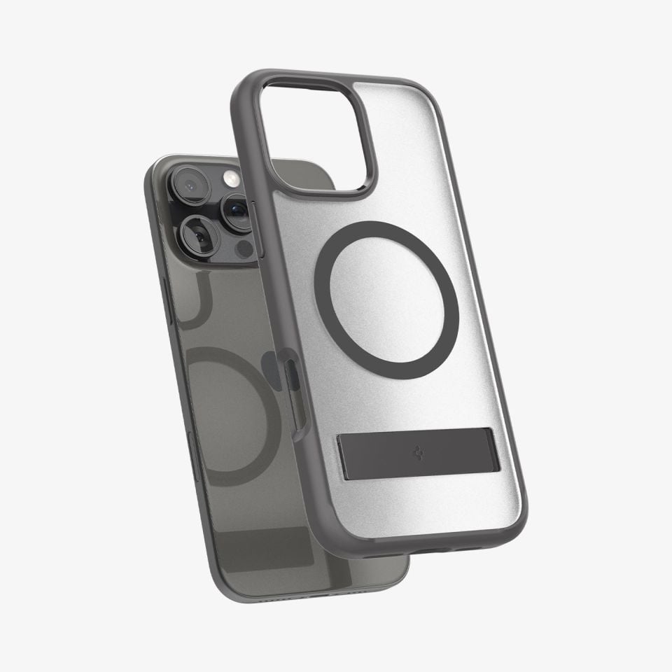 Spigen iPhone 16 Pro Max Kılıf Ultra Hybrid S MagFit MagSafe Özellikli Frost Gray