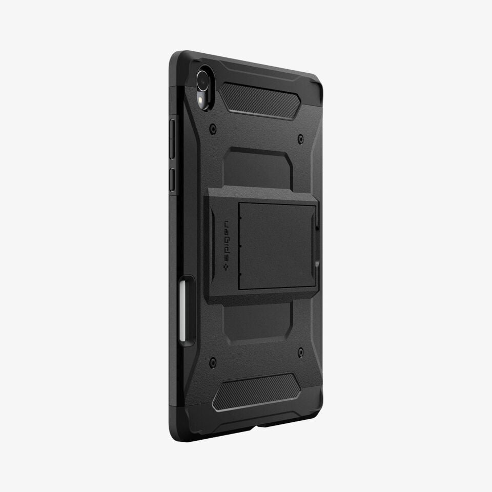 Spigen Galaxy Tab S11 ile Uyumlu Ekstra Dayanıklı Kılıf Tough Armor Pro Hava Kanalı Teknolojisi™ Askeri Sınıf Koruma KickStand'lı Çift Katman Kapak