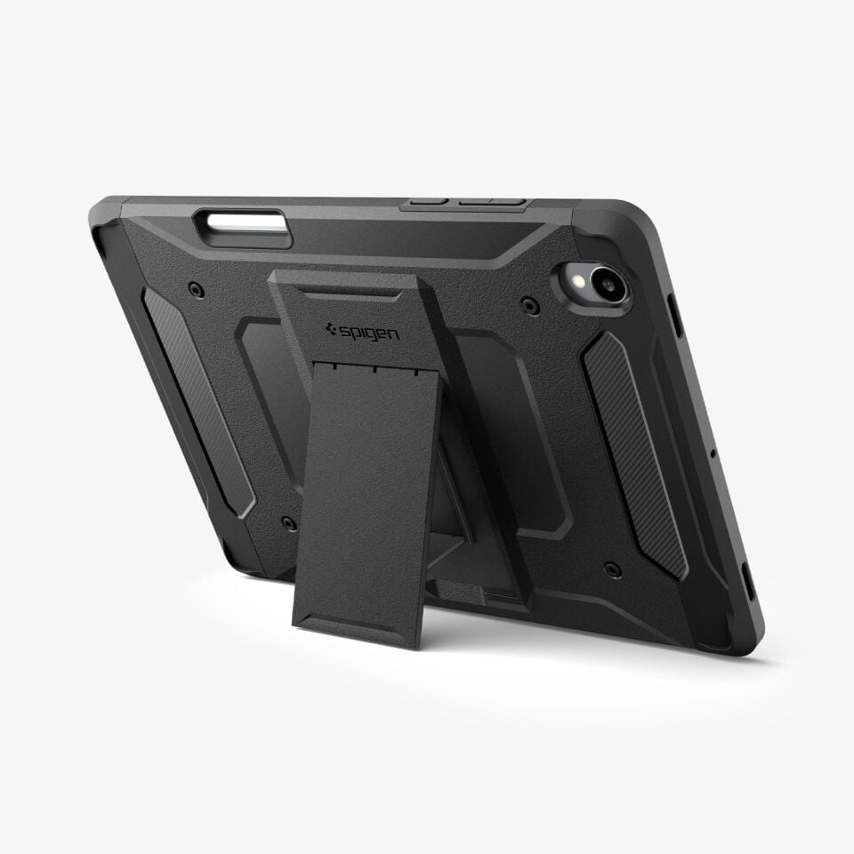 Spigen Galaxy Tab S11 ile Uyumlu Ekstra Dayanıklı Kılıf Tough Armor Pro Hava Kanalı Teknolojisi™ Askeri Sınıf Koruma KickStand'lı Çift Katman Kapak