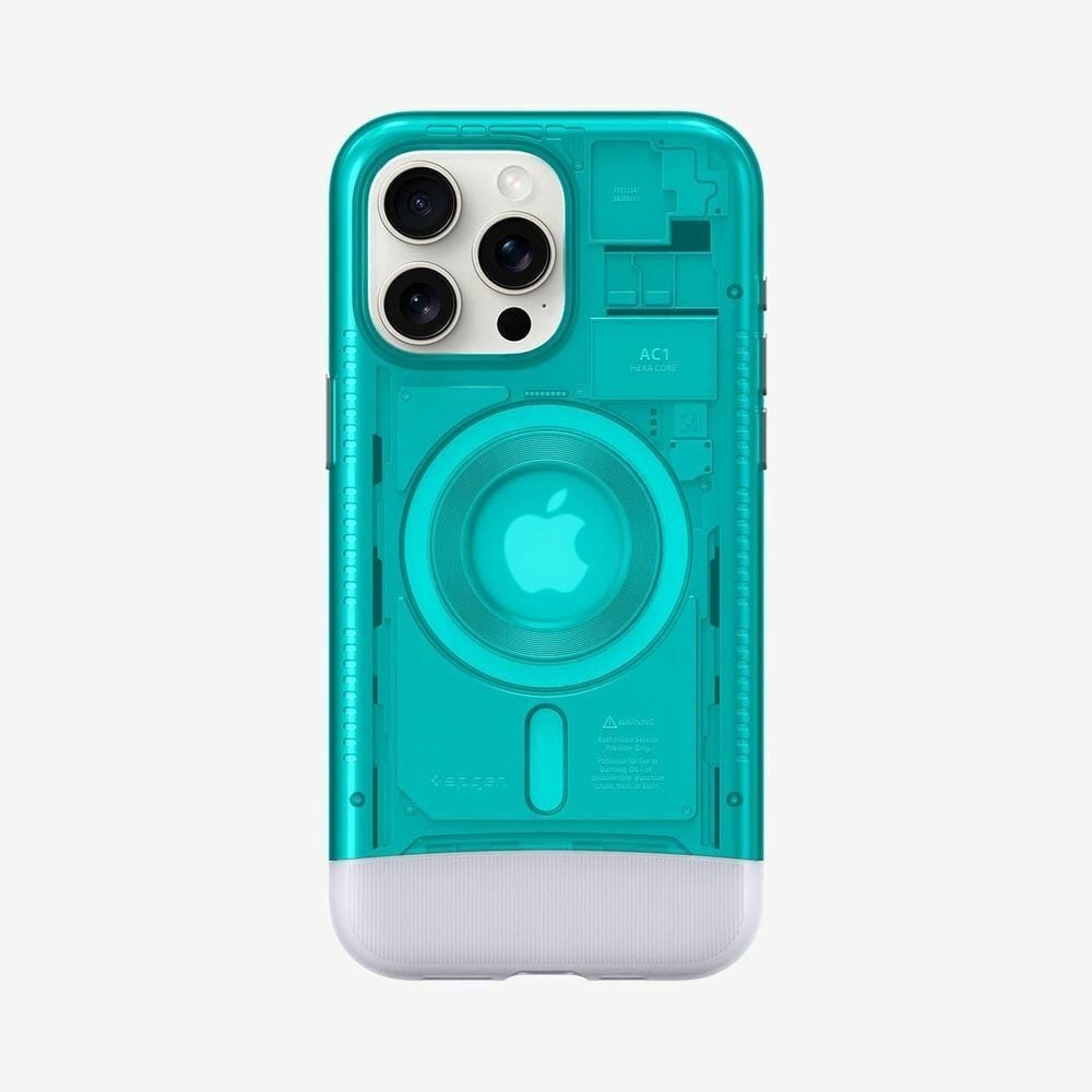 iPhone 15 Pro Kılıf, Spigen Classic C1 iMac G3 Desing Magfit (MagSafe Uyumlu)
