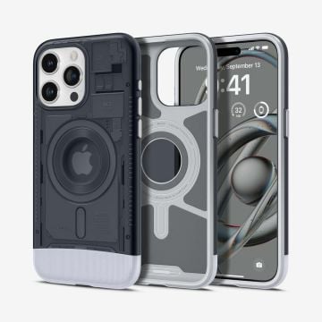 iPhone 15 Pro Kılıf, Spigen Classic C1 iMac G3 Desing Magfit (MagSafe Uyumlu) Graphite