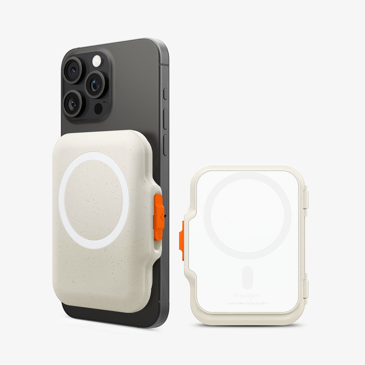 Spigen iPhone için MagSafe Özellikli 6 Kartlı Manyetik Cüzdan TinTap Dune Beige
