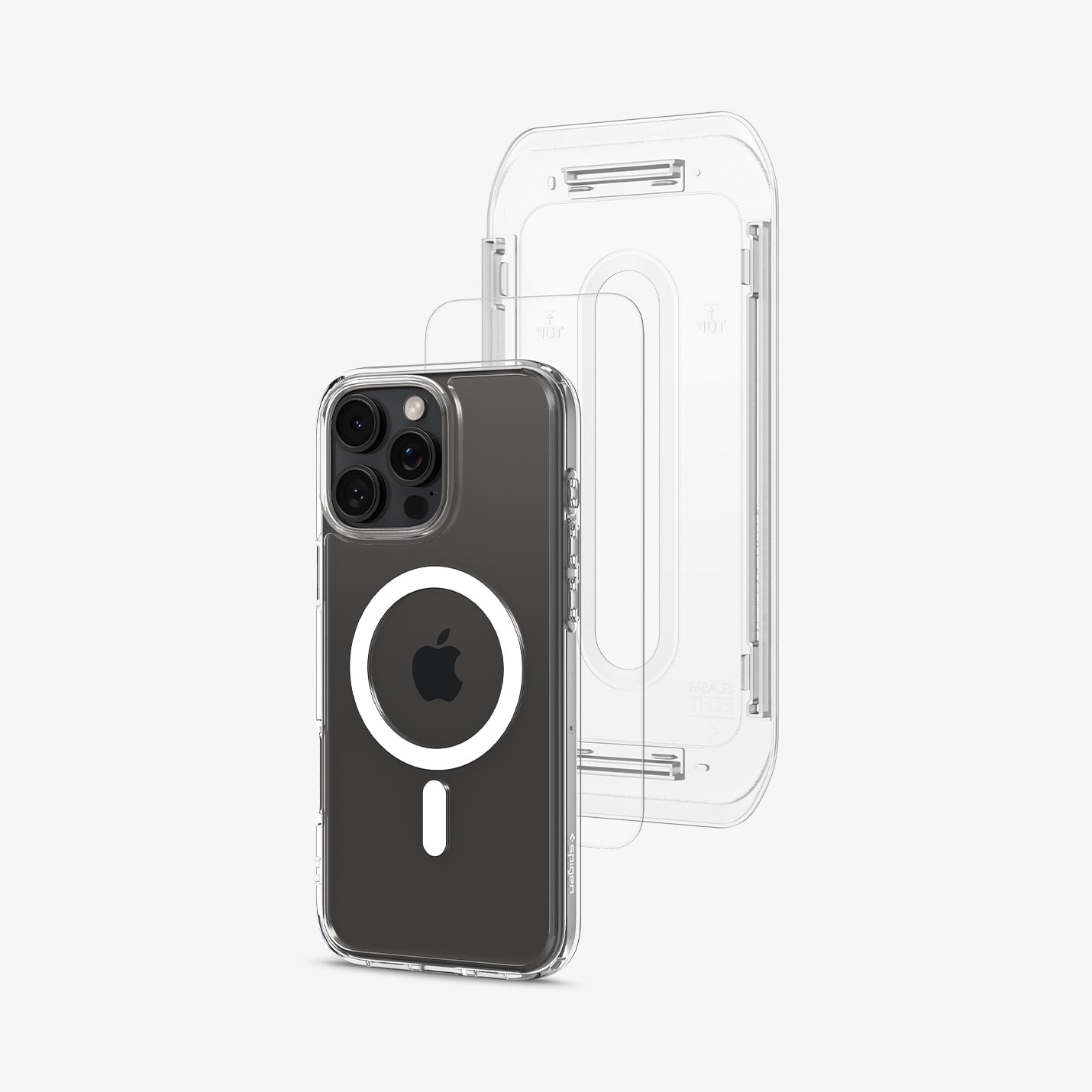Spigen iPhone 16 Pro Max Kılıf Ultra Hybrid MagFit + Glas.tR EZ Fit Slim HD Kolay Kurulum Cam Ekran Koruyucu + MagSafe Özellikli Kılıf