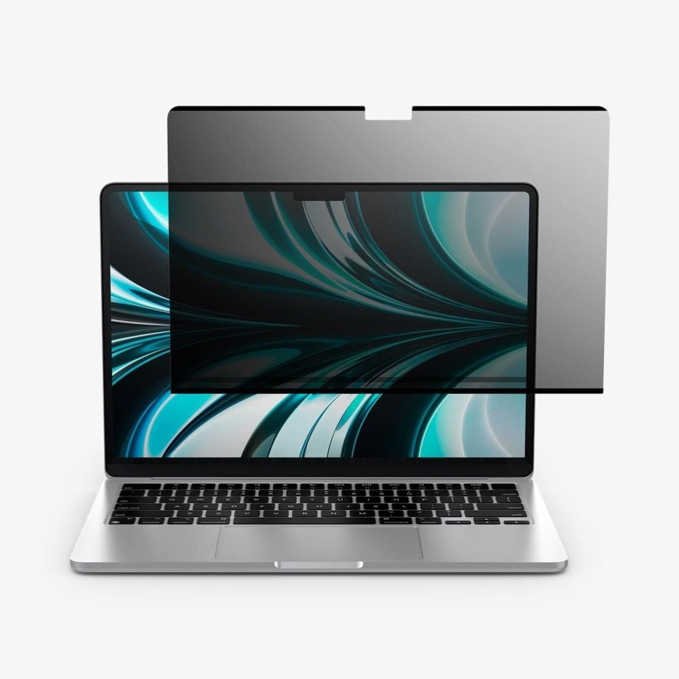 Spigen MacBook Air 13'' M4 (2025) / M3 (2024) / M2 (2023) Hayalet Ekran Koruyucu Safe View Privacy