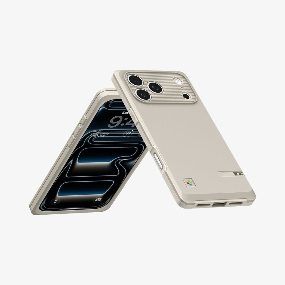 Spigen Apple iPhone 17 Pro Max ile Uyumlu MagSafe Kılıf Classic LS Kamera Butonu Korumalı Hava Kanalı Teknolojisi™ Askeri Sınıf Koruma MagFit Tasarım Kapak Stone