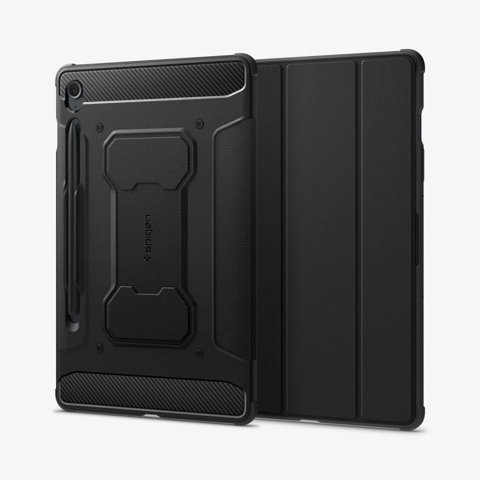 Spigen Galaxy Tab S9 FE (2023) Kılıf Rugged Armor Pro Black