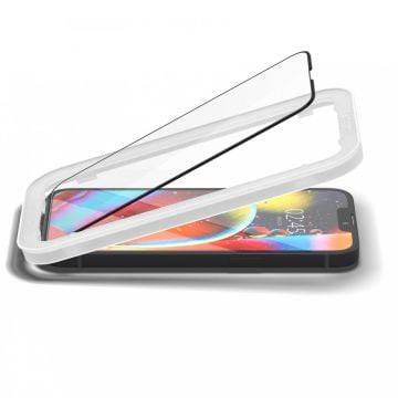 iPhone 13 Mini Cam Ekran Koruyucu, Spigen Kolay Kurulum Glas.tR AlignMaster Full Cover (2 Adet) Black