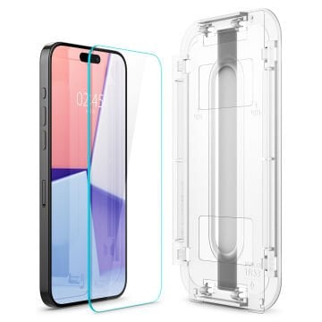 Spigen iPhone 15 Pro Cam Ekran Koruyucu Kolay Kurulum Glas.tR EZ Fit Slim HD (2 Adet)