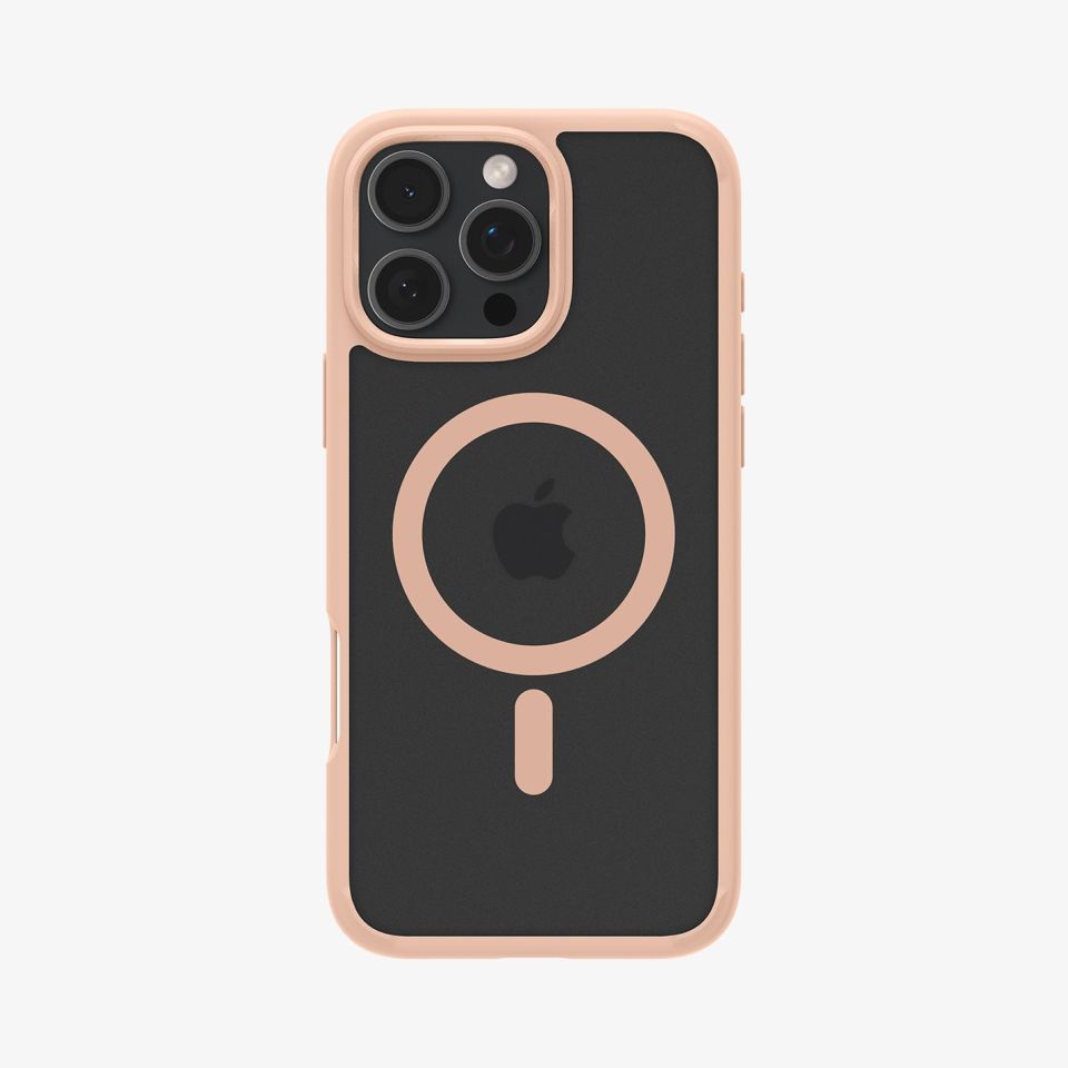 Spigen iPhone 16 Pro Max Kılıf Ultra Hybrid MagFit MagSafe Özellikli Frost Rose Titanium