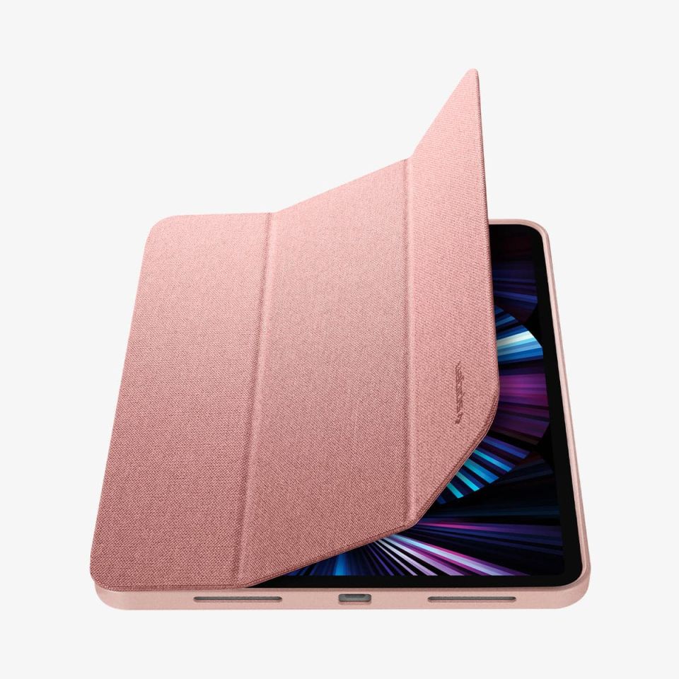 Apple iPad Pro 11'' (2022 / 2021 / 2020 / 2018) Kılıf, Spigen Urban Fit Dokuma Rose Gold
