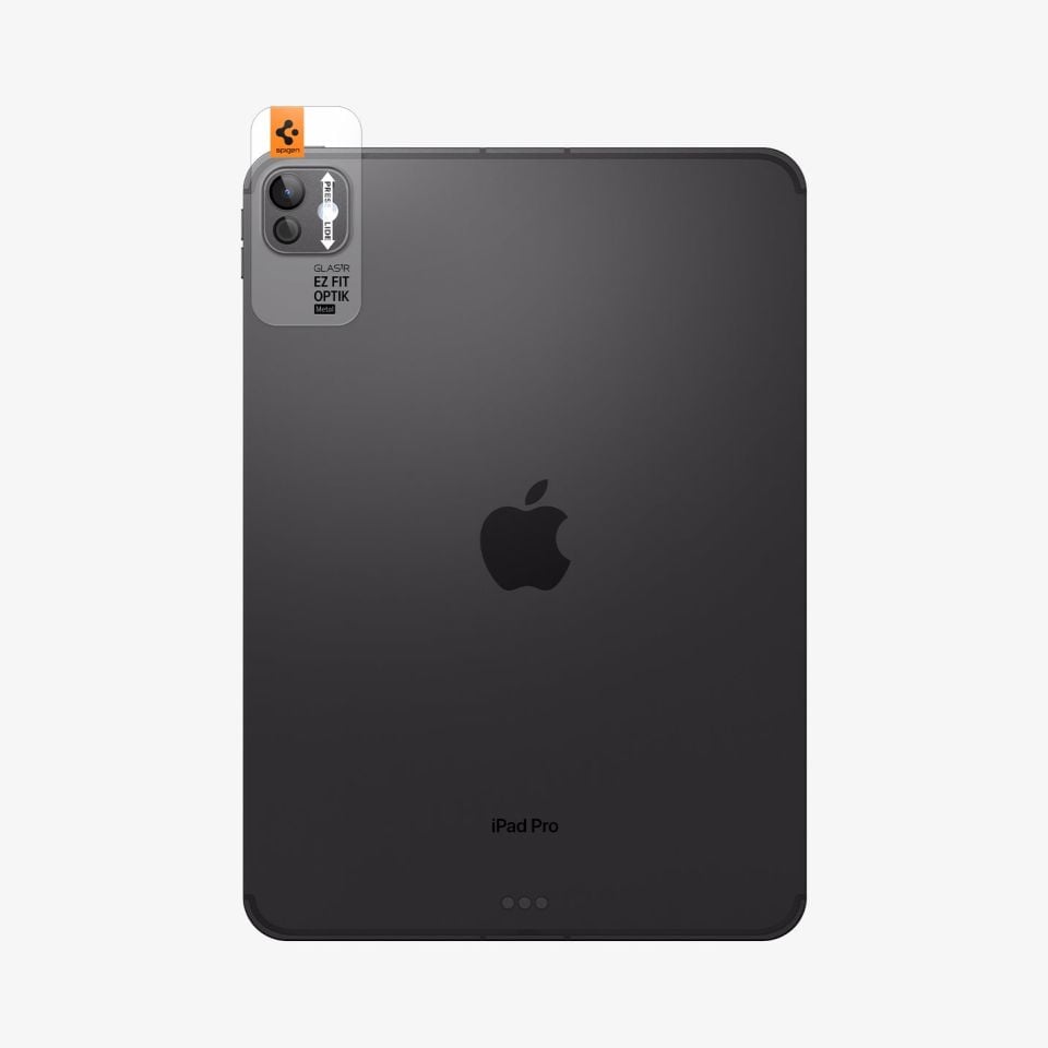 Spigen iPad Pro 13'' (2025/2024)/Pro 11'' (2025/2024) Kamera Lens Camı Koruyucu Kolay Kurulum GLAS.tR EZ Fit Optik Metal Space