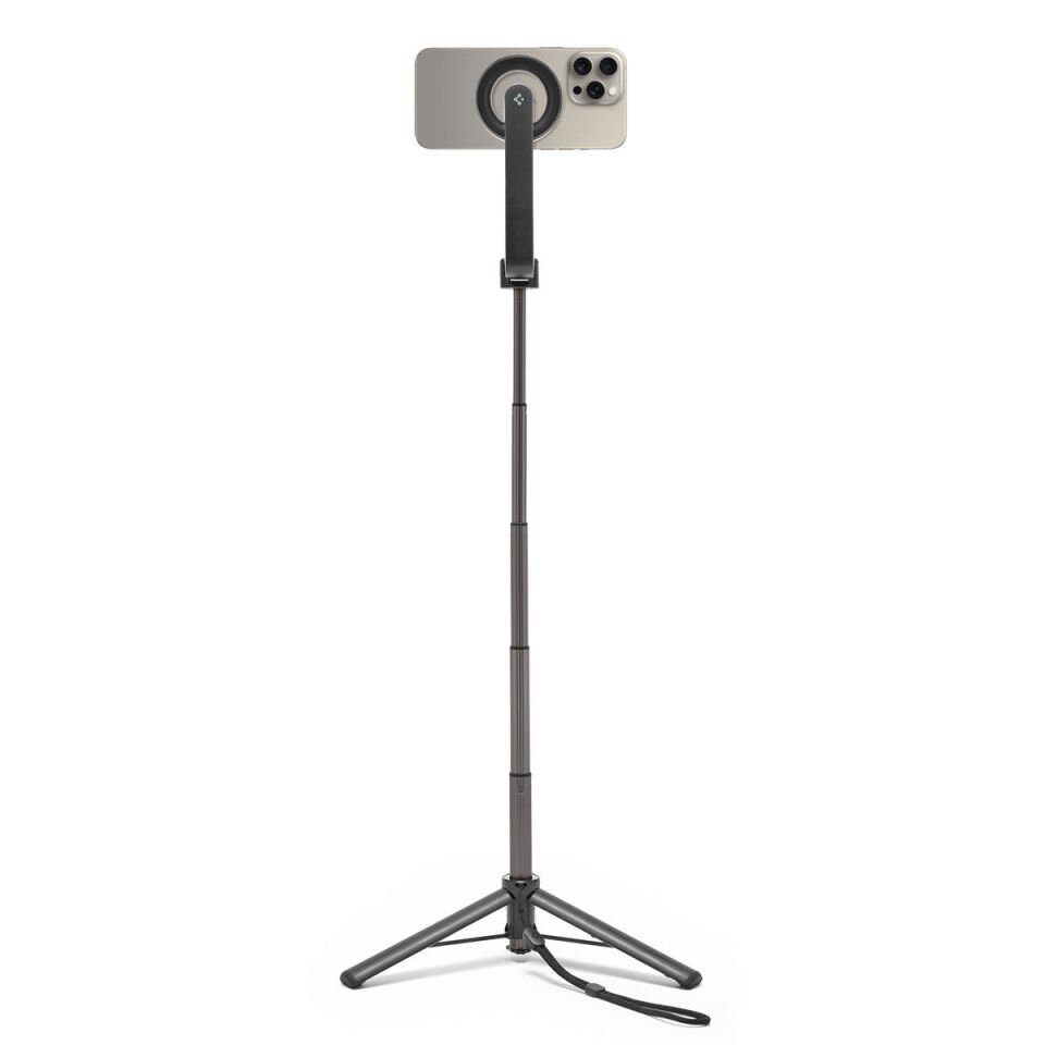 Spigen Kablosuz Bluetooth Selfie Çubuğu MagSafe ile Uyumlu Uzaktan Kumandalı Tripod / 60 cm Kadar Uzatılabilir Kolay Taşınabilir MagFit S571W