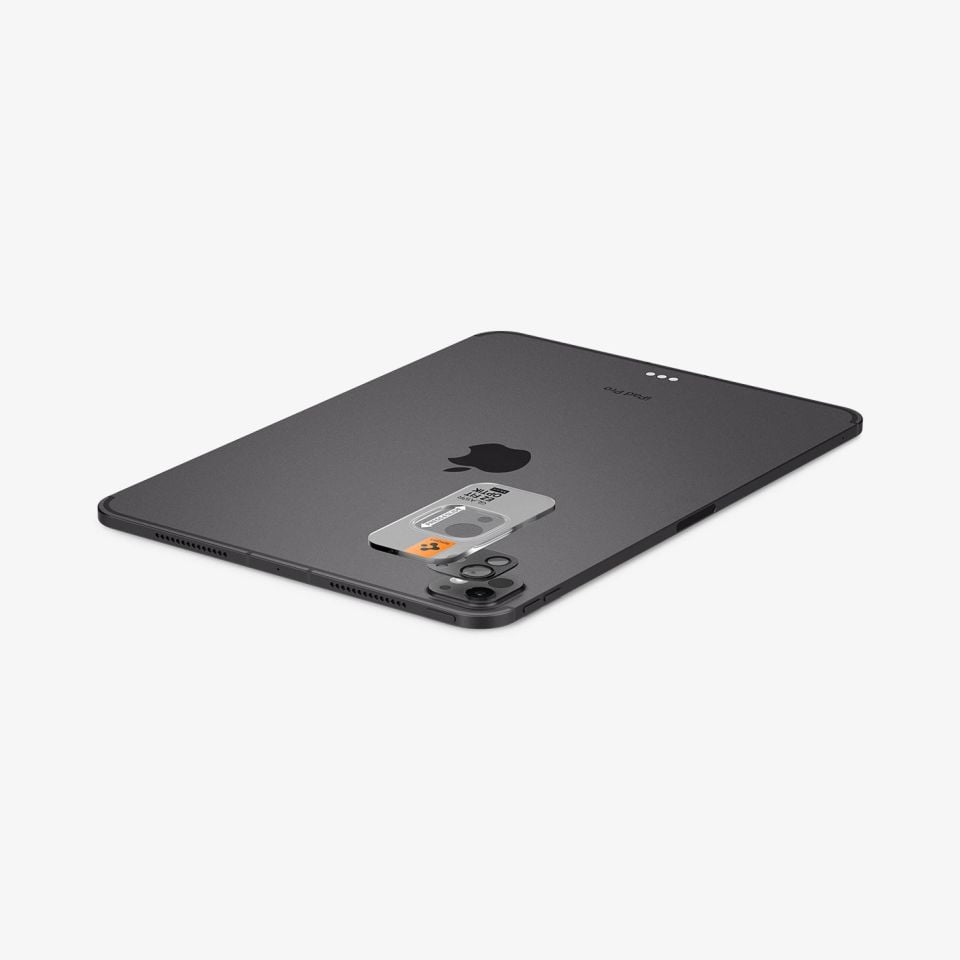 Spigen iPad Pro 13\'\' (2024) / iPad Pro 11\'\' (2024) Kamera Lens Camı Koruyucu Glas.tR EZ Fit Optik Metal (1 Adet) Space Black