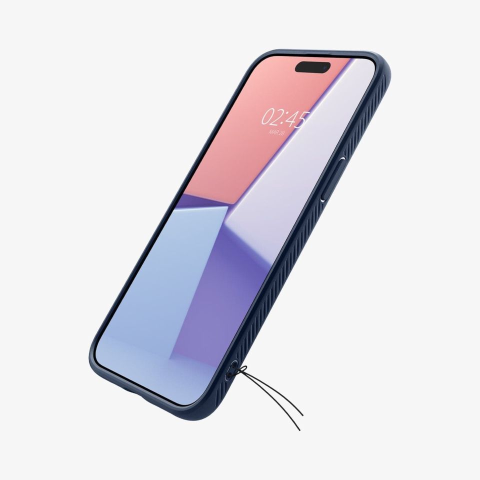 iPhone 15 Pro Kılıf, Spigen Liquid Air Navy Blue