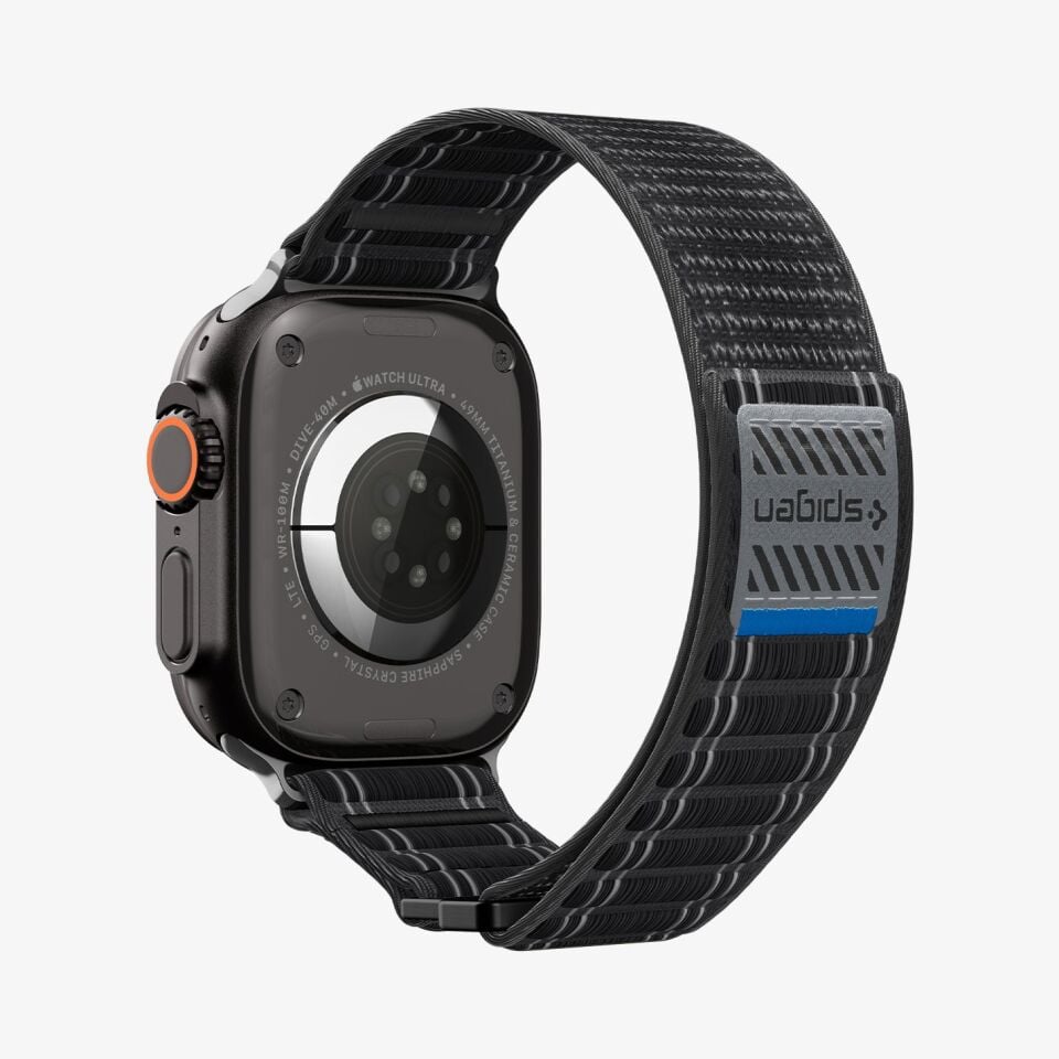 Spigen Apple Watch 49mm Ultra Seri 3/2/1 - 46mm Seri 11/10 - 45mm Seri 9/8/7 - 44mm Seri SE3/SE2/SE/6/5/4 ile Uyumlu Kordon Kayış Band WBF0