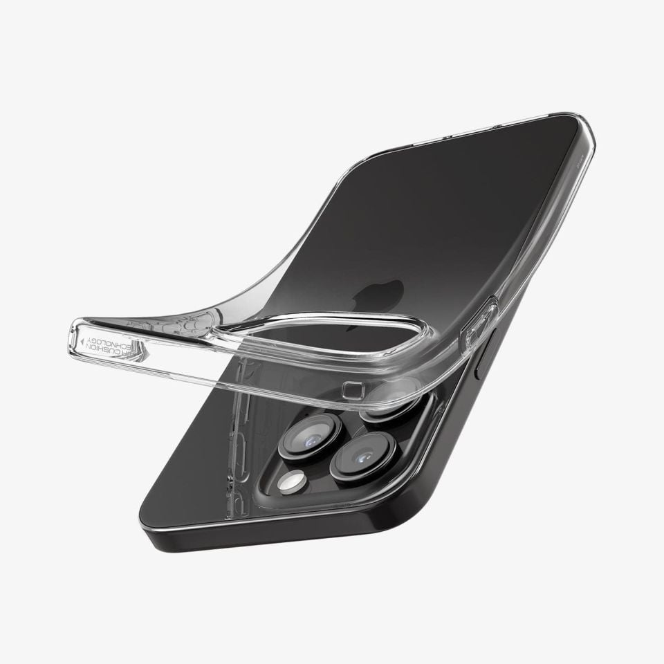 iPhone 15 Pro Kılıf, Spigen Liquid Crystal 4 Tarafı Tam Koruma Crystal Clear