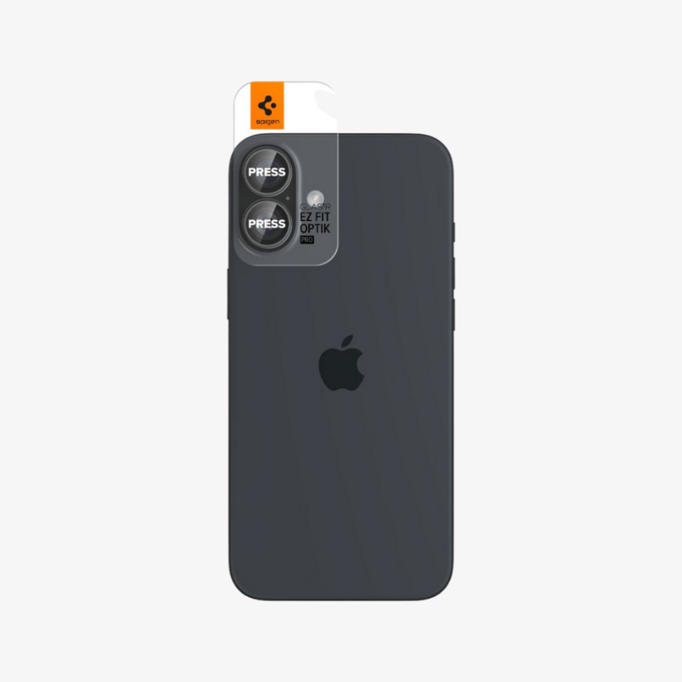 Spigen iPhone 16 Plus / iPhone 16 Kamera Lens Camı Koruyucu  Glas.tR EZ Fit Optik Pro (2 Adet)
