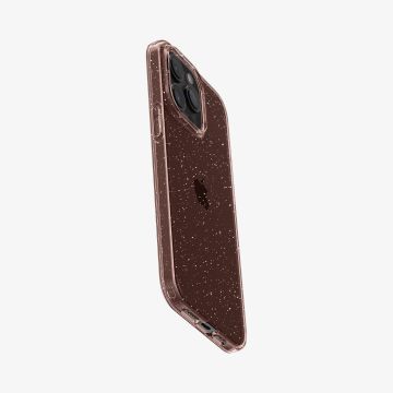 iPhone 15 Pro Kılıf, Spigen Liquid Crystal Glitter Rose Quartz