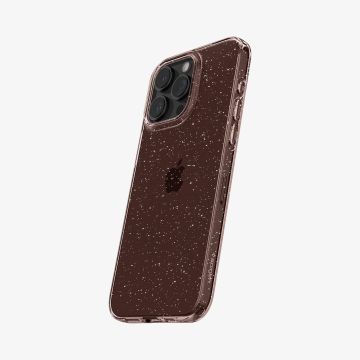 iPhone 15 Pro Kılıf, Spigen Liquid Crystal Glitter Rose Quartz