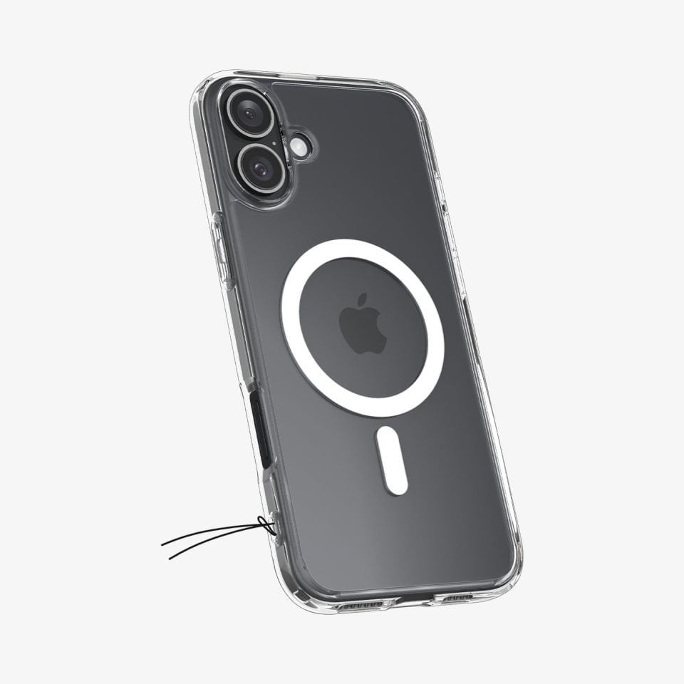 Spigen iPhone 16 Kılıf Crystal Hybrid MagFit MagSafe Özellikli White
