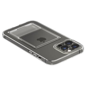 iPhone 13 Pro Kılıf, Spigen Crystal Slot Dual Wallet Crystal Clear