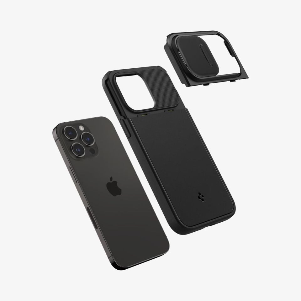 iPhone 14 Pro Max Kılıf, Spigen Optik Armor MagFit (MagSafe Uyumlu) Black