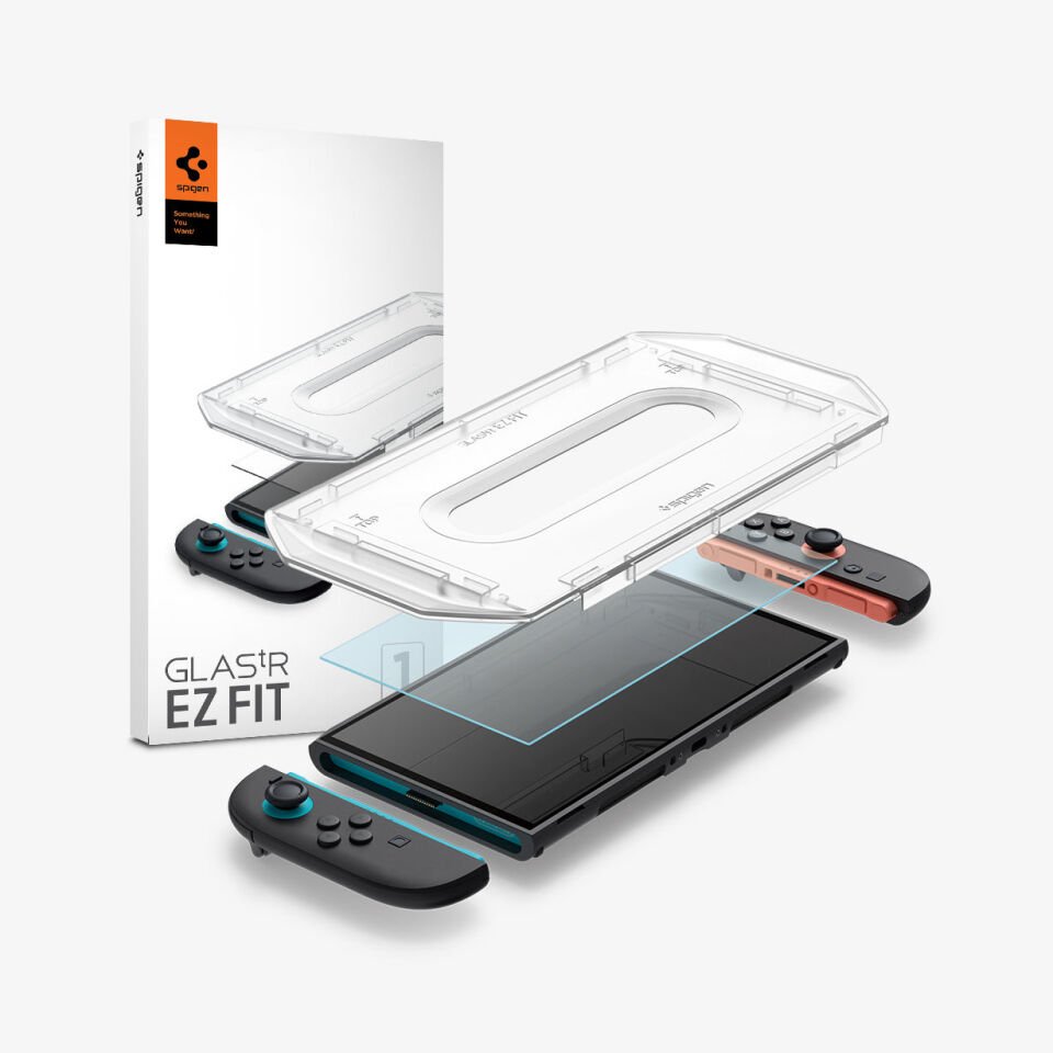 Spigen Nintendo Switch 2 ile Uyumlu Cam Ekran Koruyucu Kolay