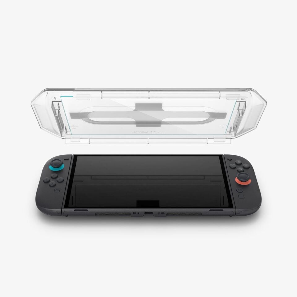 Spigen Nintendo Switch 2 ile Uyumlu Cam Ekran Koruyucu Kolay Kurulum Glas.tR EZ Fit Slim HD (2 Adet)