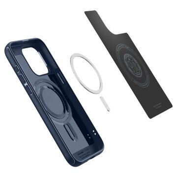 iPhone 15 Pro Kılıf, Spigen Mag Armor MagFit (MagSafe Uyumlu) Navy Blue