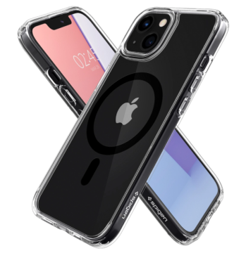 iPhone 13 Pro Kılıf, Spigen Crystal Hybrid Mag (MagSafe Uyumlu) Black
