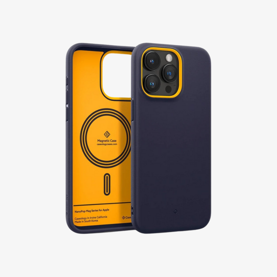iPhone 15 Pro Kılıf, Caseology Nano Pop Mag (MagSafe Uyumlu) Blueberry Navy