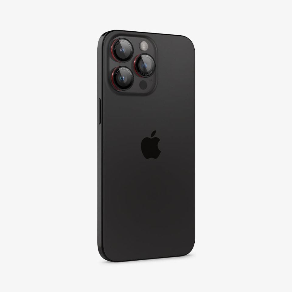 Spigen iPhone 16 Pro Max / 16 Pro / 15 Pro Max / 15 Pro / 14 Pro Max / 14 Pro Kamera Lens Camı Koruyucu Glas.tR EZ Fit Optik Pro L-Serisi (2 Adet)