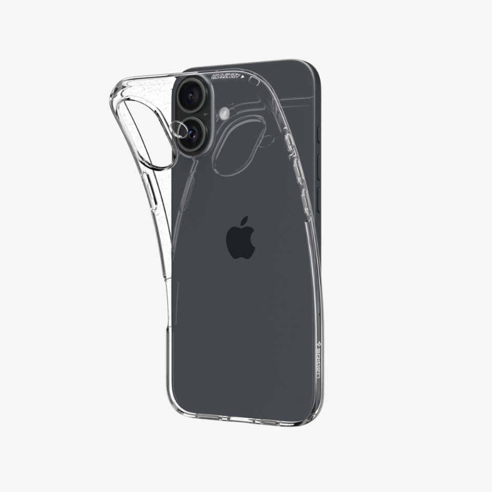 Spigen iPhone 16 Kılıf Liquid Crystal 4 Tarafı Tam Koruma Crystal Clear