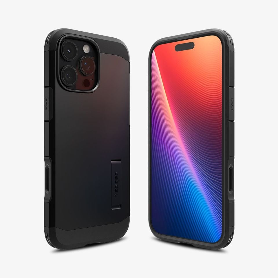 Spigen iPhone 16 Pro Max Kılıf Tough Armor AI T (Kamera Buton Korumalı) MagFit MagSafe Özellikli Black