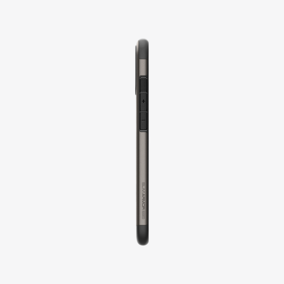 Spigen iPhone 16 Kılıf Slim Armor MagFit MagSafe Özellikli Gunmetal