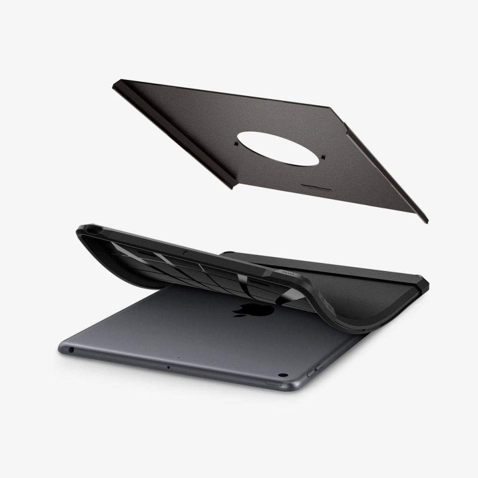 Apple iPad 10.2'' WIFI 9.Nesil (2021) / 8.Nesil (2020) / 7.Nesil (2019) Kılıf, Spigen Tough Armor Gunmetal