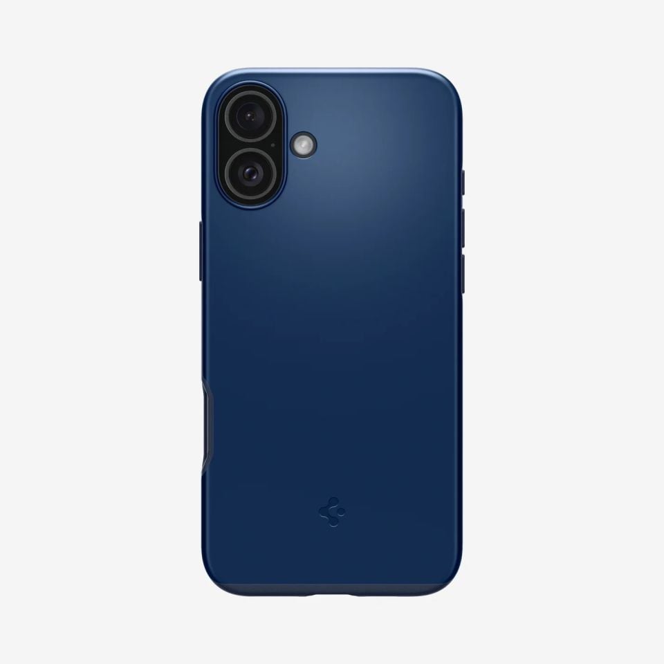 Spigen iPhone 16 Kılıf Thin Fit MagFit MagSafe Özellikli Navy Blue