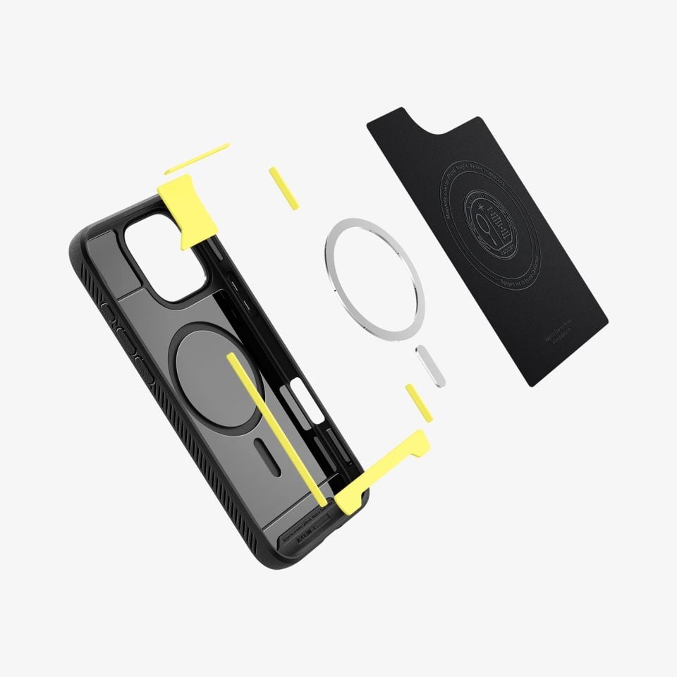 Spigen iPhone 16 Pro Max Kılıf Rugged Armor MagFit MagSafe Özellikli Matte Black